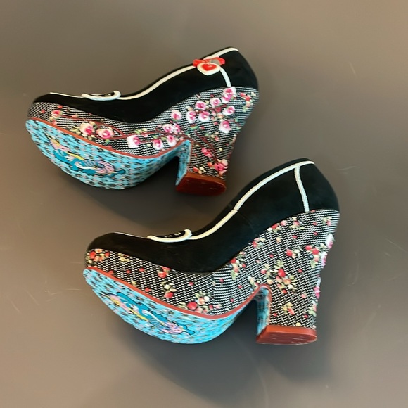 Irregular Choice Velvet Heels - Picture 4 of 7